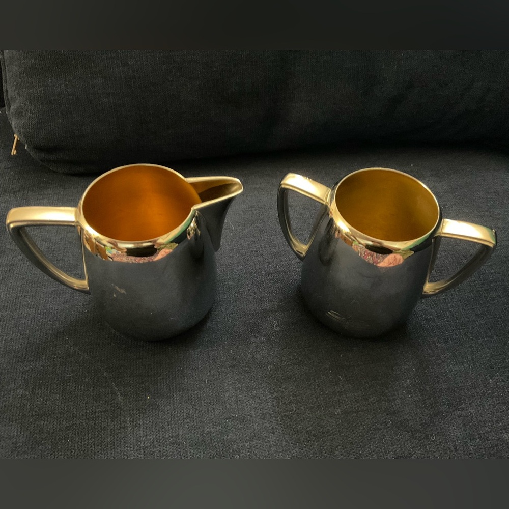 International Silver Chrome Sugar and Creamer Universal Pattern No. 8903